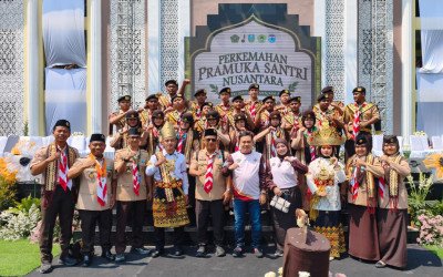 Pembukaan PPSN VI 2026, Ribuan Pramuka Santri se Indonesia Berkumpul di Malang